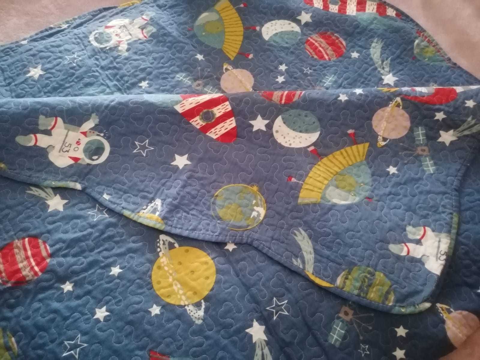 Conjunto Colcha Cama Solteiro Planetas com duas Almofadas
