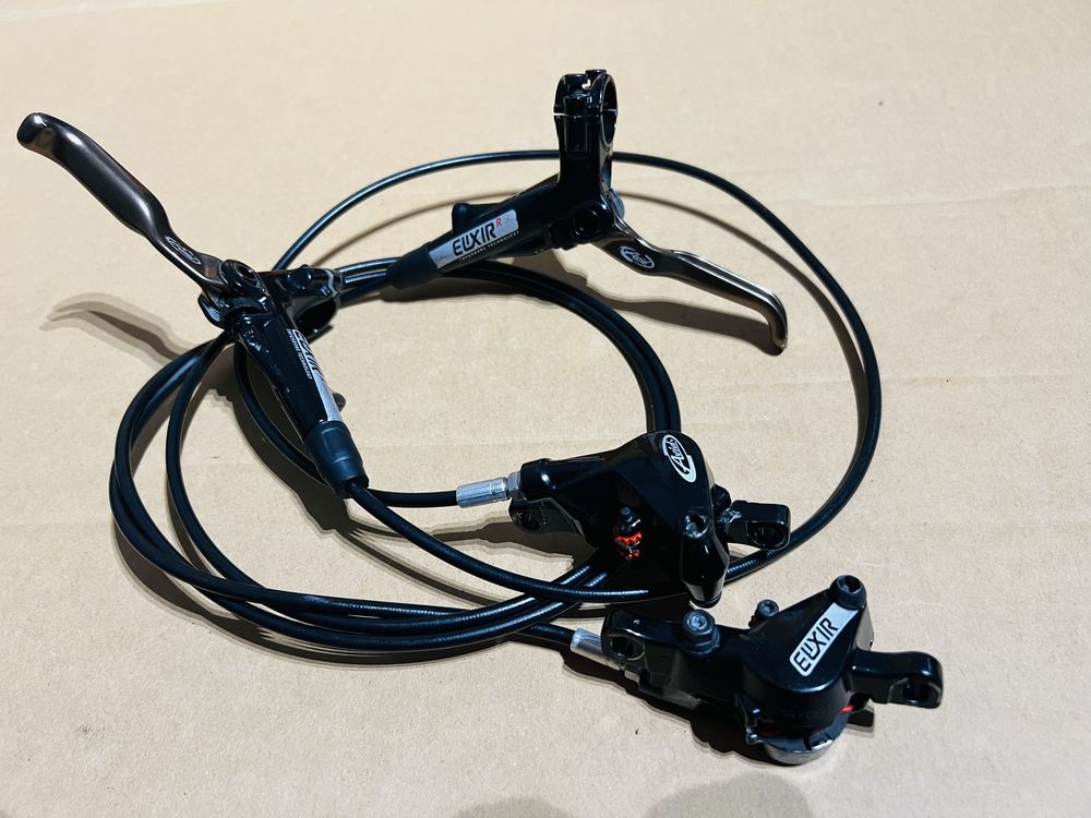 Hamulce hydrauliczne tarczowe AVID ELIXIR R SL Klamki Zaciski 77/152cm