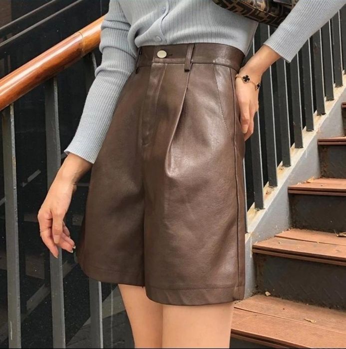 Шорти - Кожзам на Зиму/ Демісезонні Шорти - Бермуди