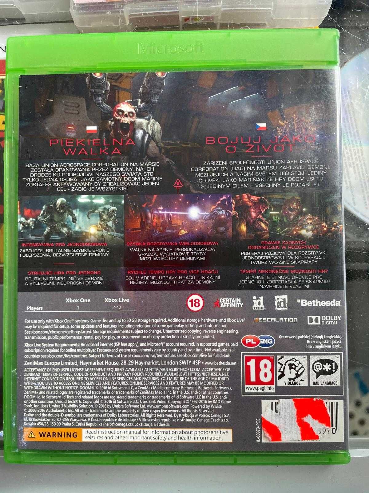Xbox One - Doom - Sklep - Wolumen - Metro Wawrzyszew