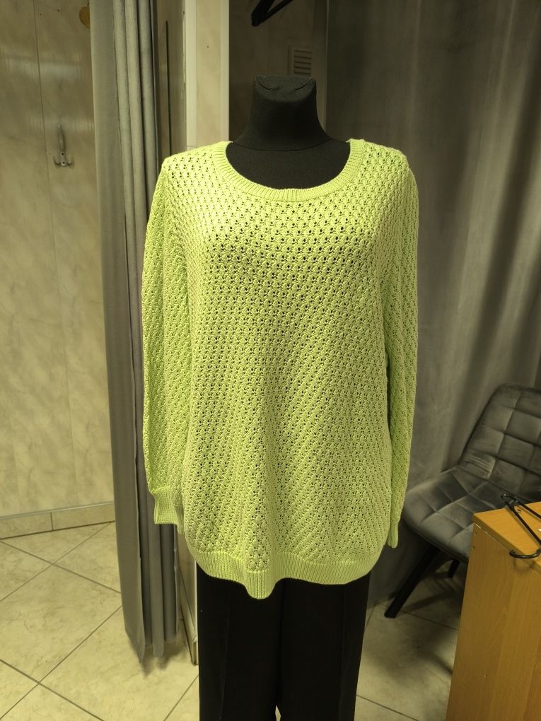 Sweter ażurowy damski