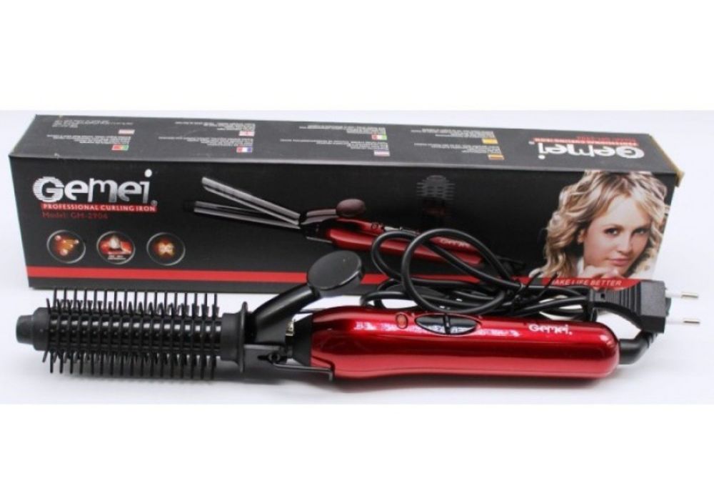 Плойка для волосся GEMEI GM-2906 Curly Professional 30 Вт із затискаче