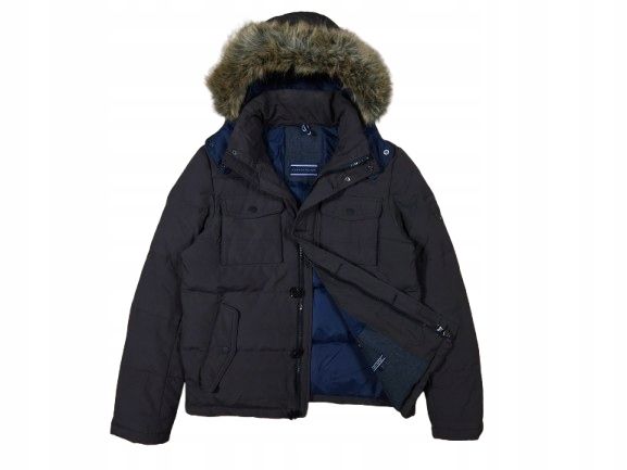 TOMMY HILFIGER Kurtka Męska Puchowa Elegancka r. S (S/M)