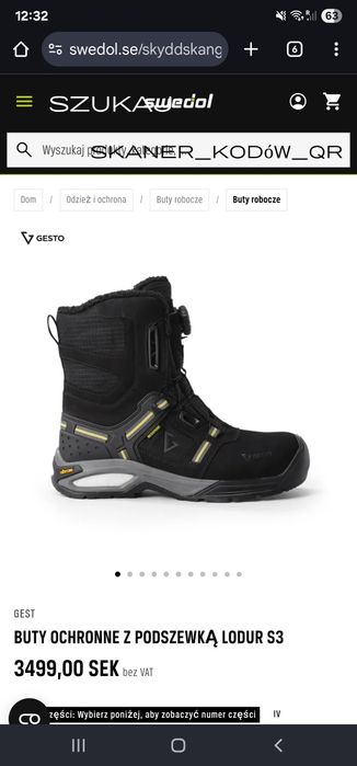 Buty robocze Gesto Boa S3 r.44