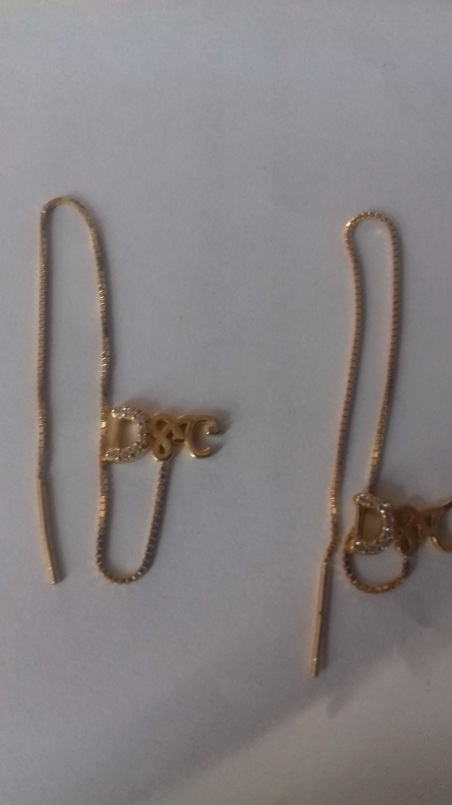 kolczyki logowane przewlekane