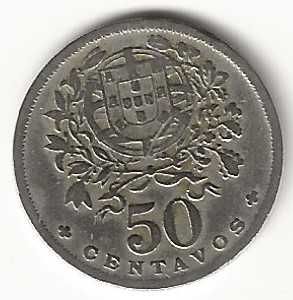 50 Centavos de 1945, Republica Portuguesa