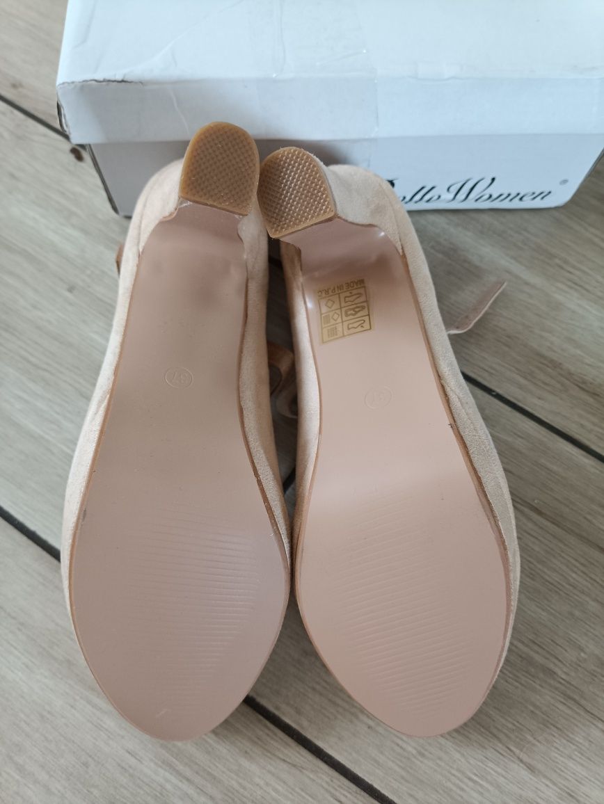 Warto Nowe buty czółenka na paski rozm.37