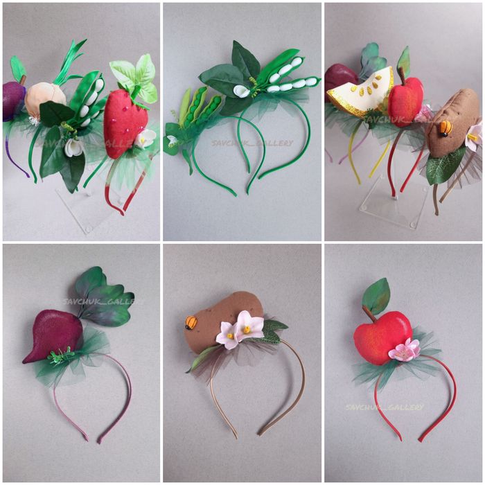 Обруч картопля квасоля полуничка яблуко цибуля горох слива павутинка