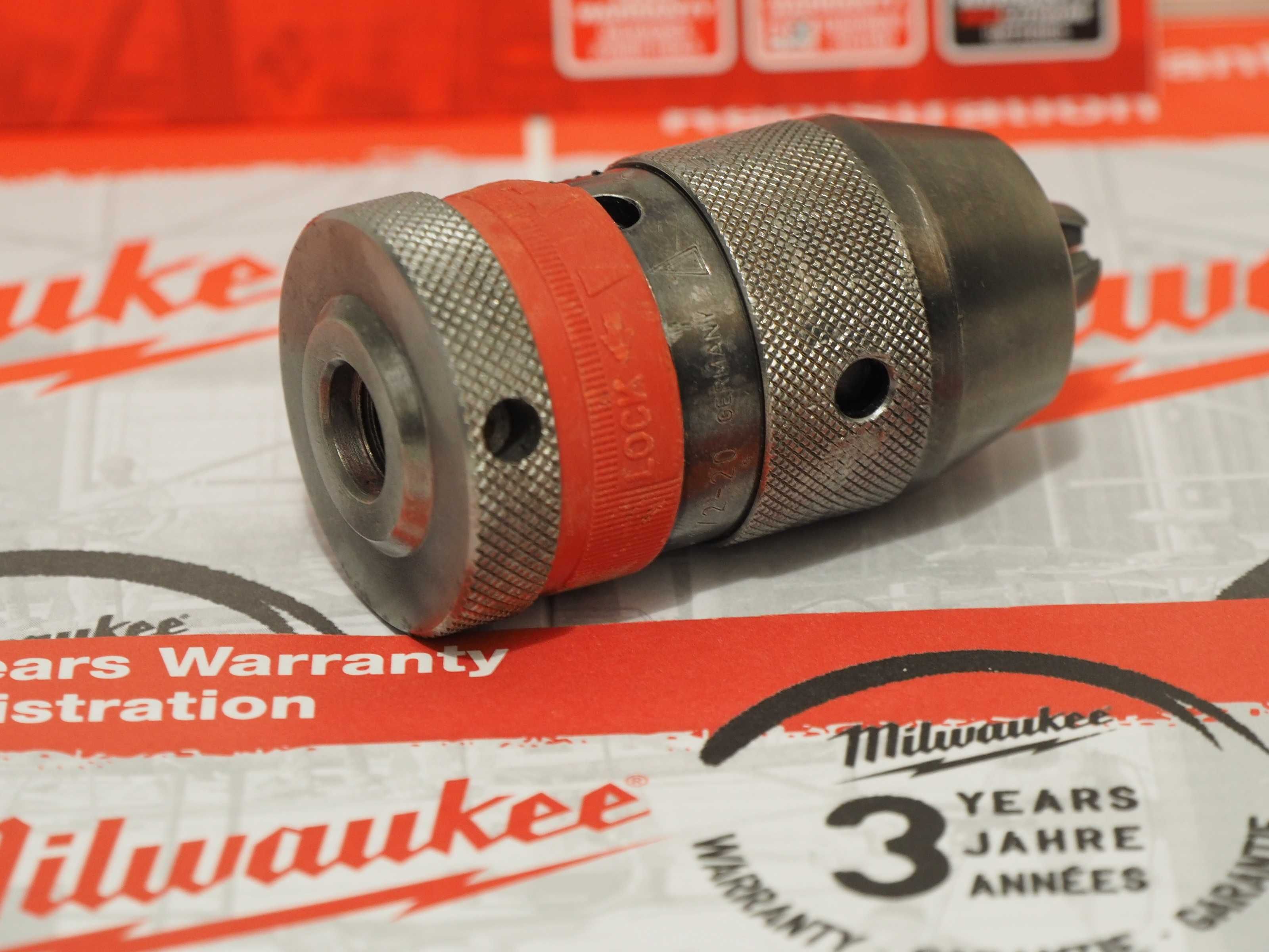 Milwaukee uchwyt 13mm z blokadą metalowy wiertarka wkrętarka