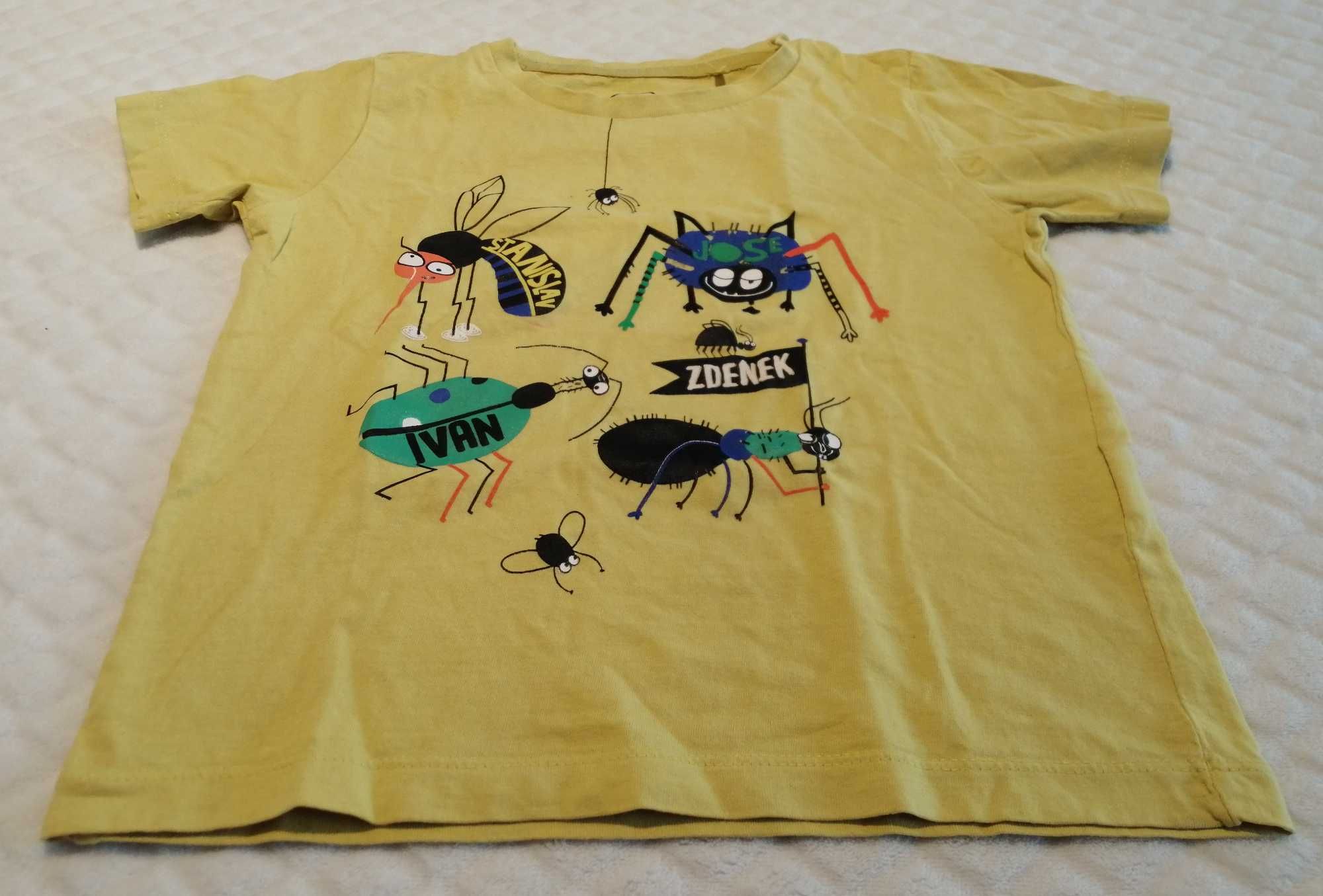 Koszulka, krótki rękaw, T-shirt, owady, pająki, 104, Smyk (Odzież)