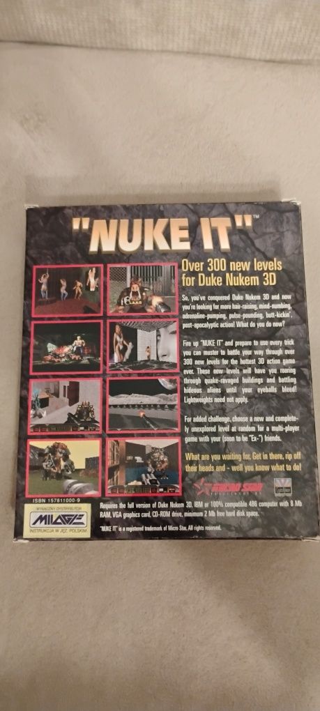 NUKE IT Big Box – rzadki dodatek do Duke Nukem 3D (kolekcjonerski hit)