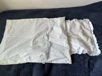 Kołderka 100 x75 cm + poduszka do łóżeczka falbanki