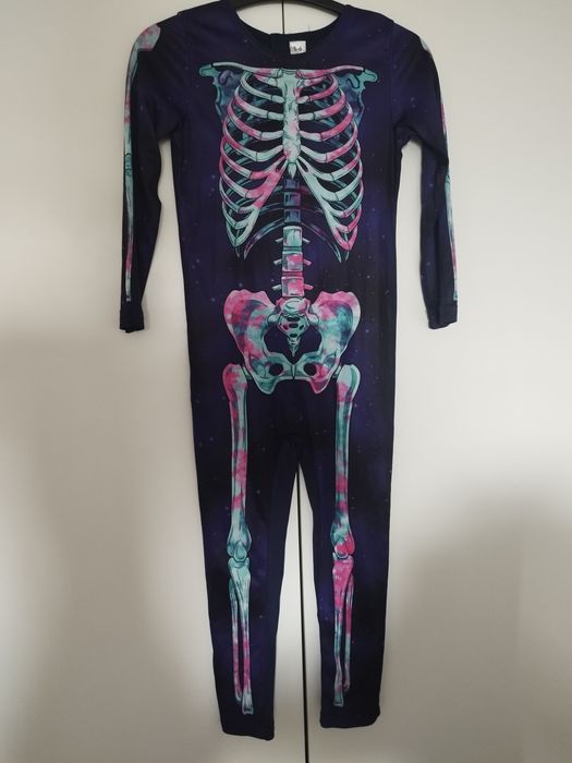 Strój na Halloween szkielet kościotrup