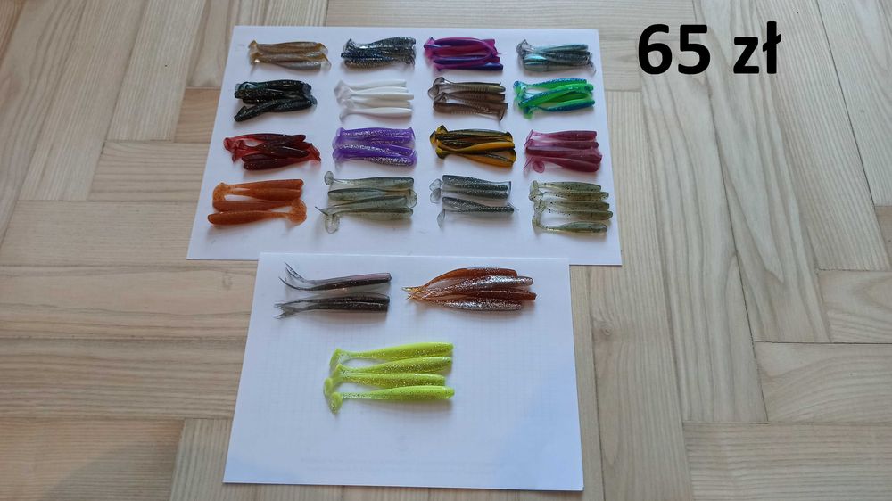 Zestaw przynęt gumowych - Easy Shiner, Key Shad, jaskółki