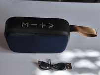 Głośnik przenośny bluetooth granatowy + kabel USB nowy