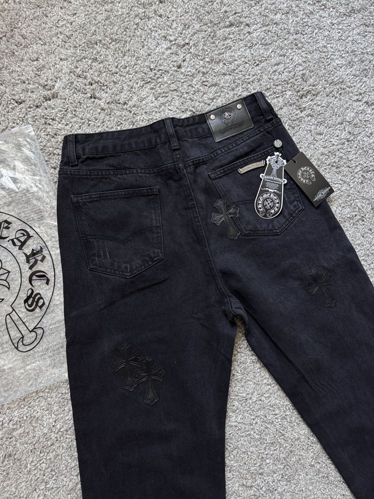 Джинси Chrome Hearts джинсы хром хартс штани хром харц