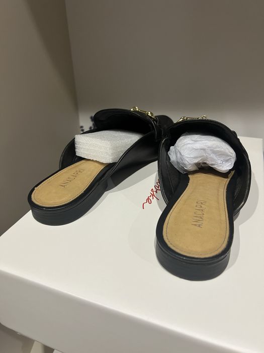Мюлі чорні (лофери) zara