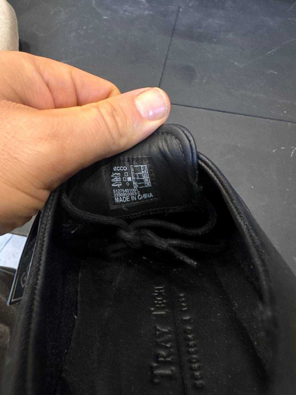 Шкіряні туфлі ECCO Gore-Tex оригінал (41, 48)