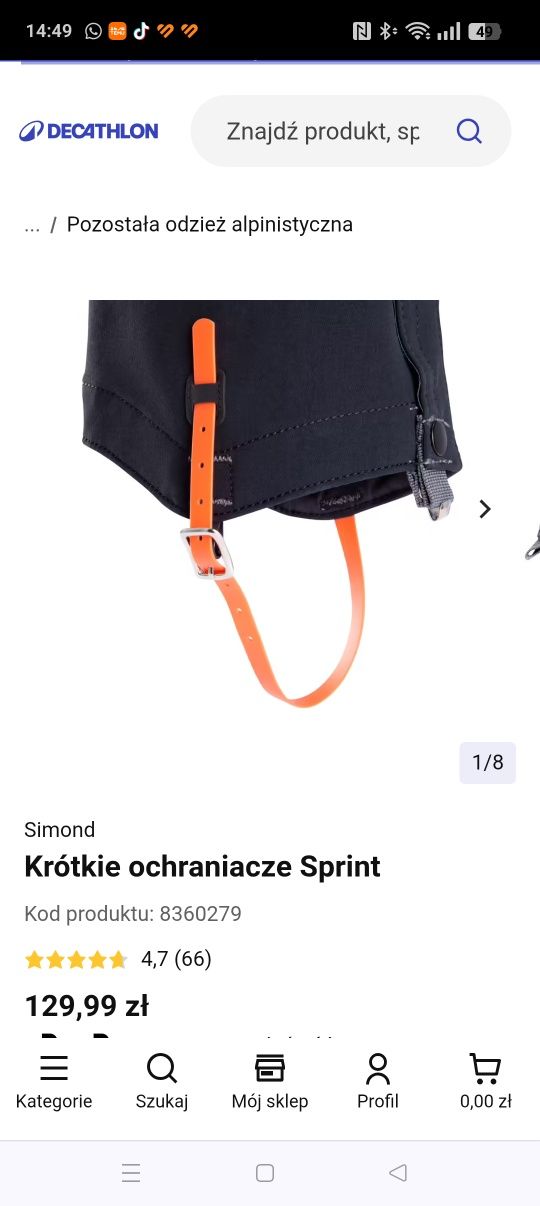Simond krótkie ochraniacze Sprint
Krótkie ochraniacze Sprint