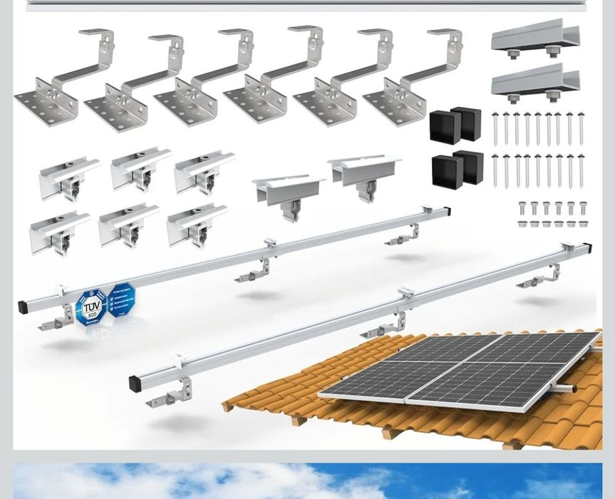 Fotowoltaiczny zestaw montażowy 2-częściowy zestaw montażowy