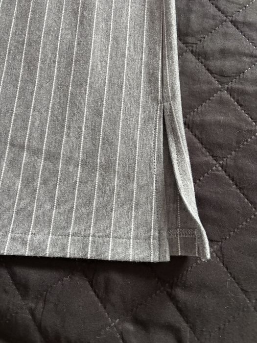 Szerokie spodnie szare z paskami