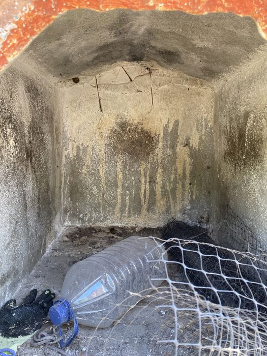 Casota de cão em cimento