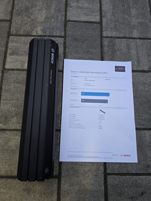 Bateria Akumulator BOSCH POWERTUBE 500Wh pionowa 25 cykli 93% sprawnoś