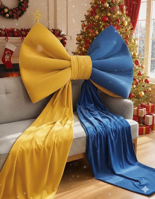 Бант для новогоднего декора