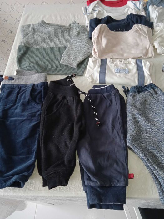 Lote roupa bebé menino de 3 a 6 meses