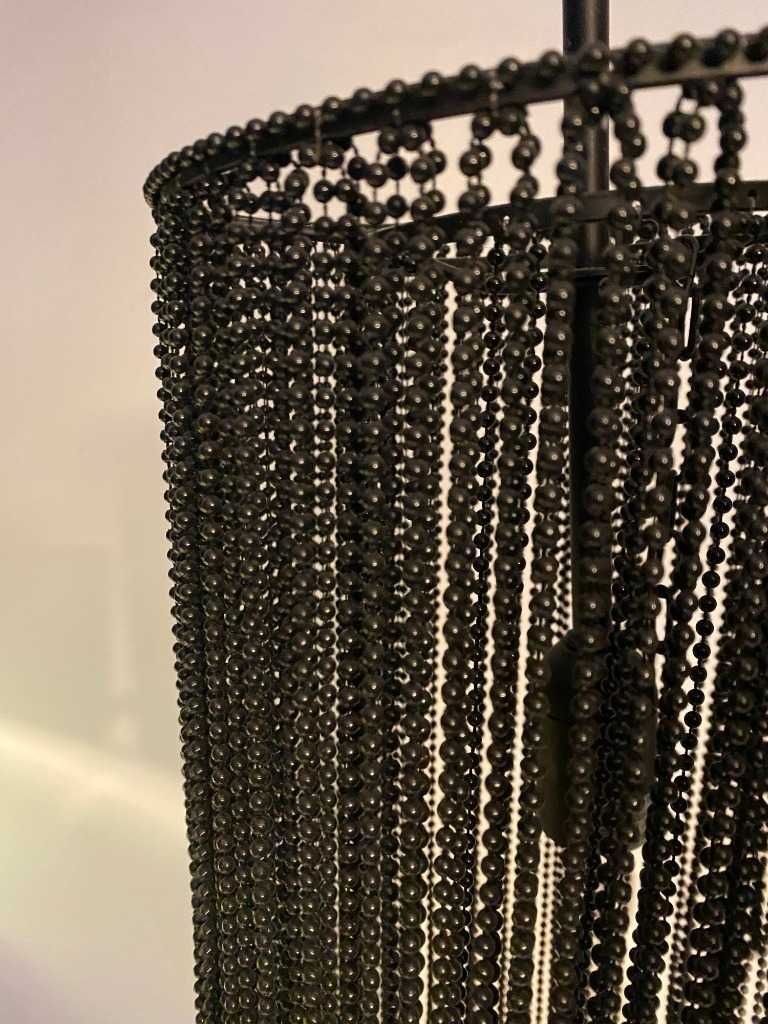 Lampa wisząca sufitowa żyrandol czarny