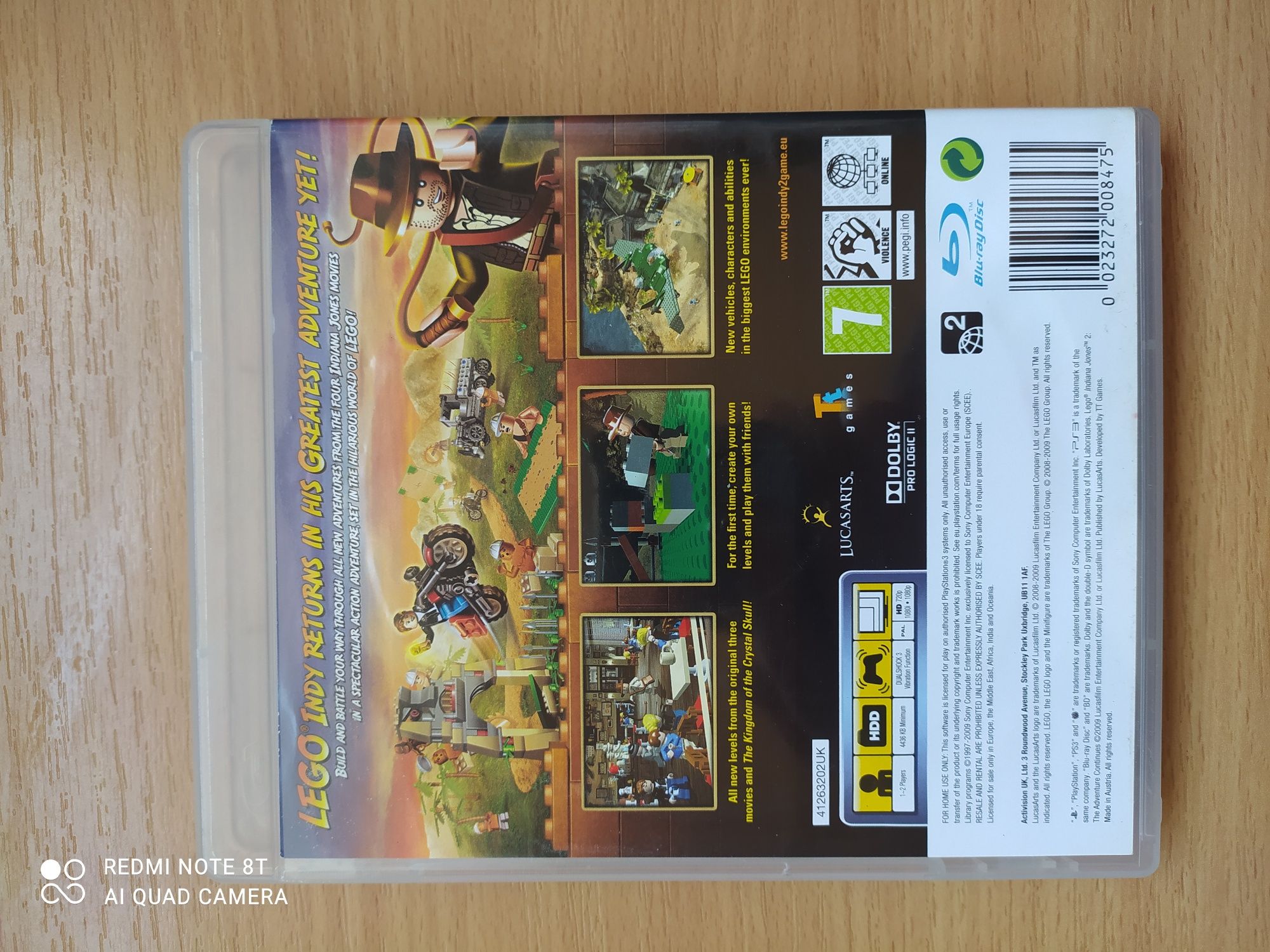 Lego Indiana Jones 2 na PS3, stan bdb, możliwa wysyłka