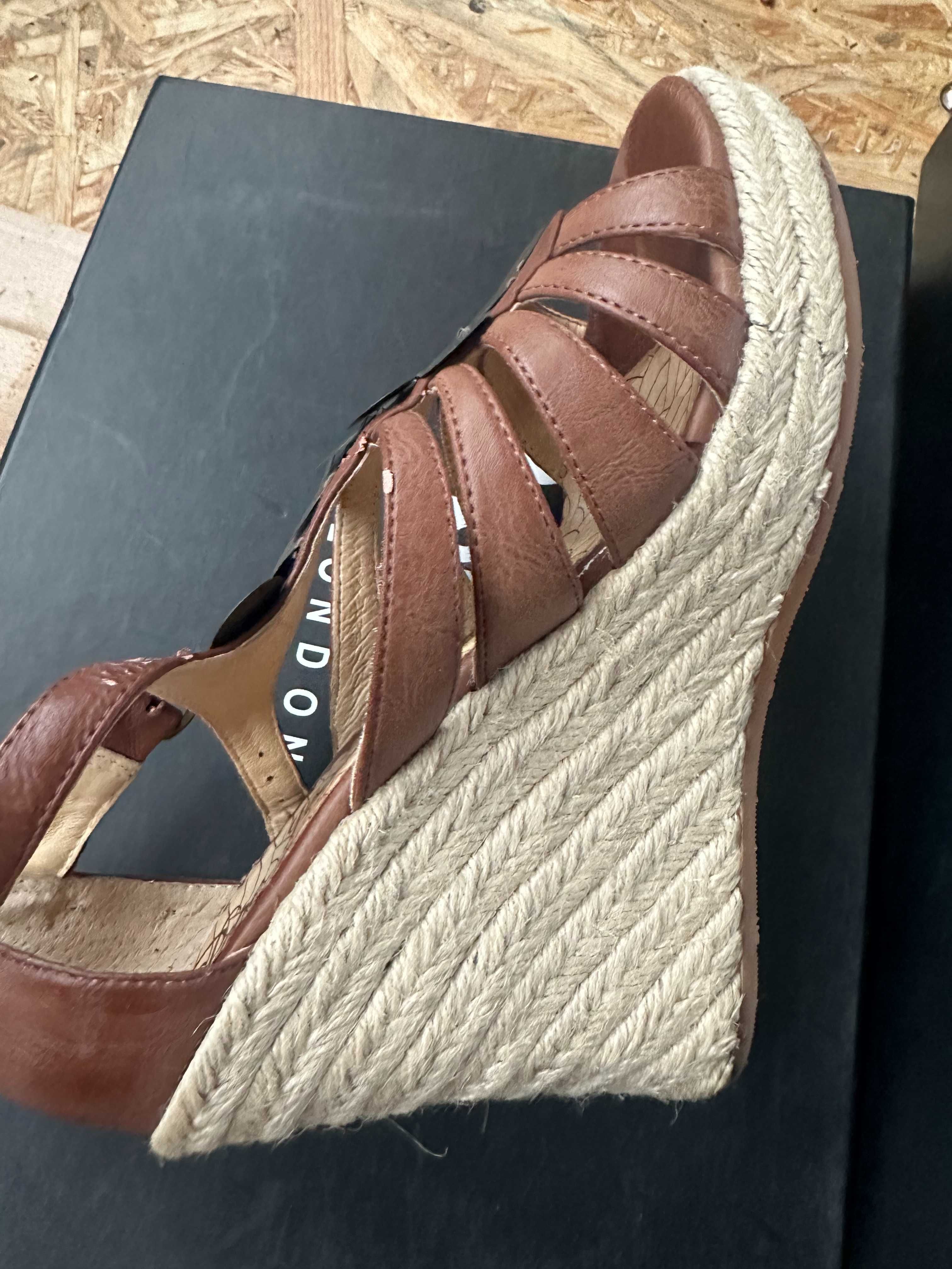 Espadryle - sandałki na koturnie Pepe Jeans