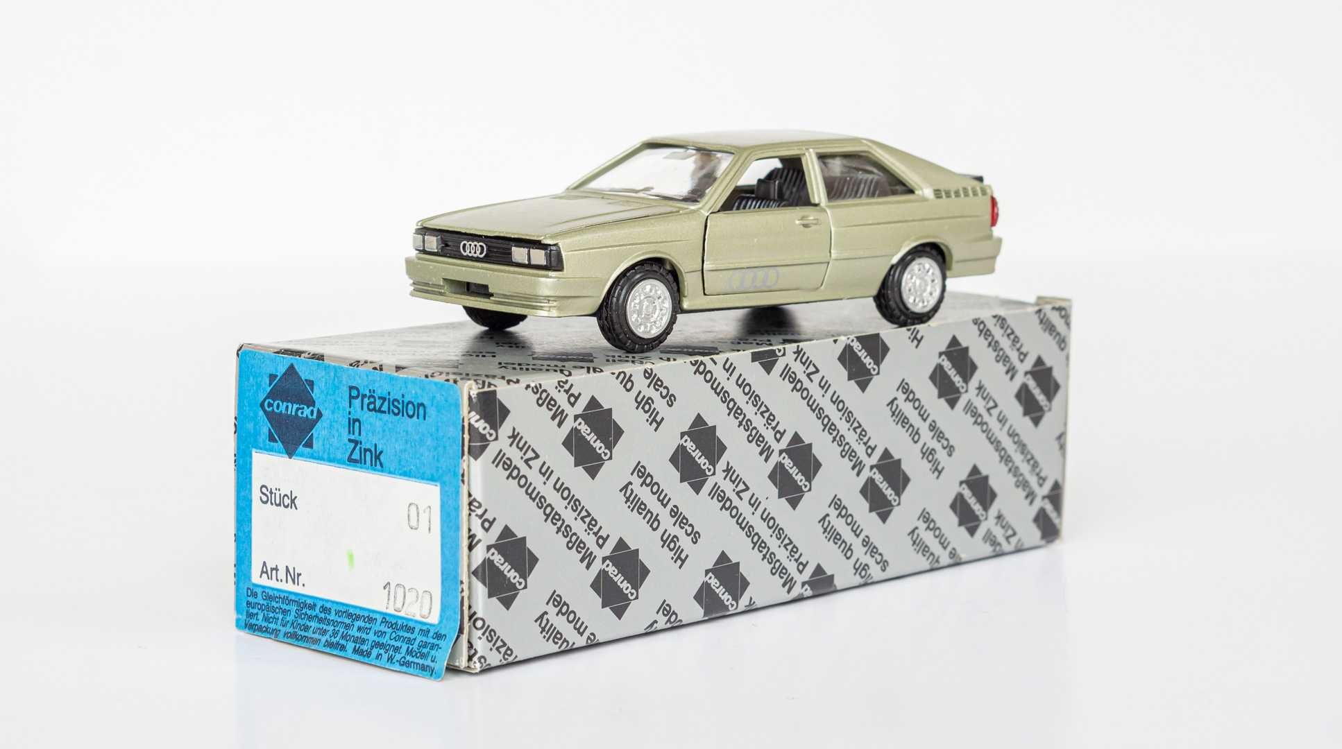 1:43 Audi 80 B2 Quattro 1978-86 coupe, Conrad #1020 Germany