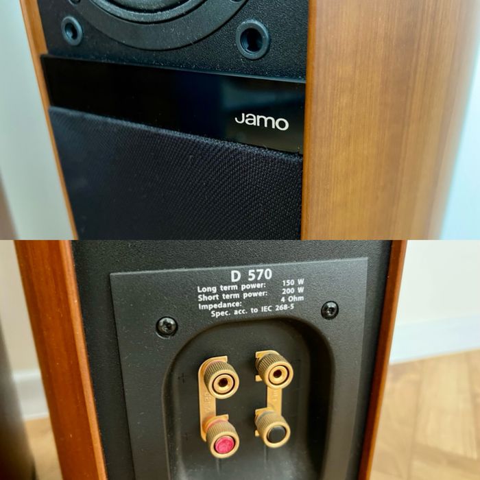 Jamo D 570 D570 kolumny stereo kino domowe monitory audio glosniki