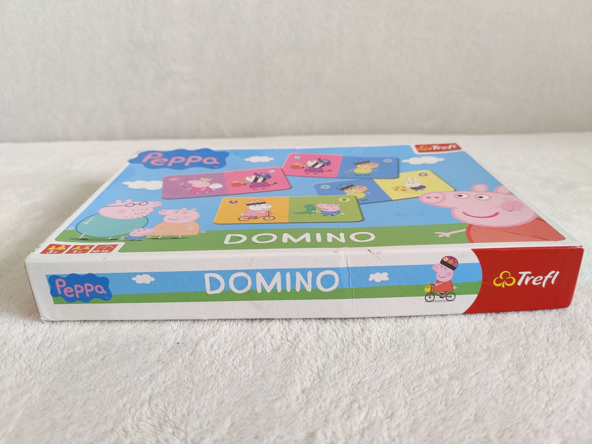 Świnka Peppa Pig gra Domino połącz takie same obrazki Trefl edukacyjna