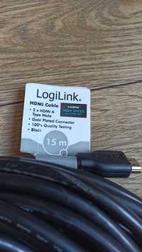 Kabel HDMI z ethernet Logilink 15m