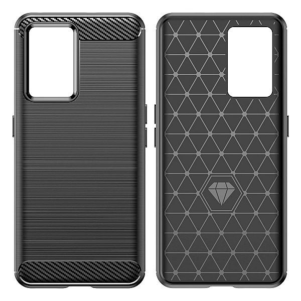 Carbon Case elastyczne etui pokrowiec Realme Gt Neo 3 czarny