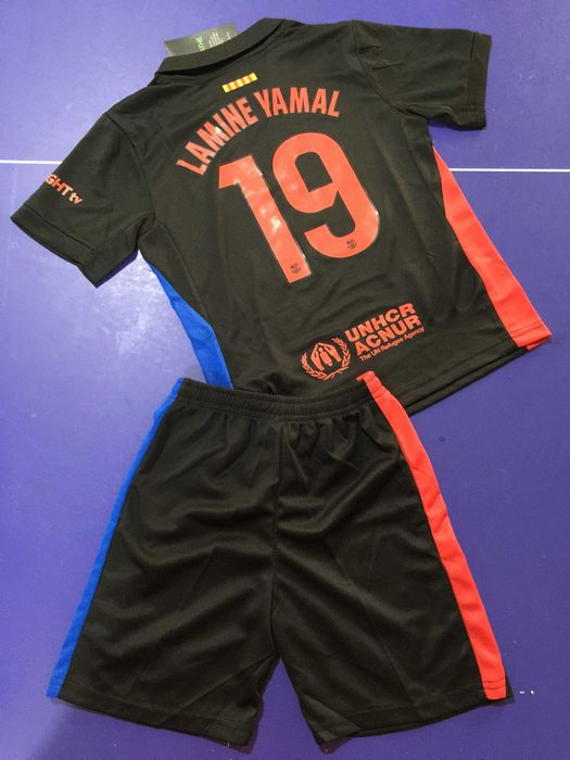 Koszulka Barcelona - Komplet dziecięcy-Lamine Yamal-wyjazdowa-R.22