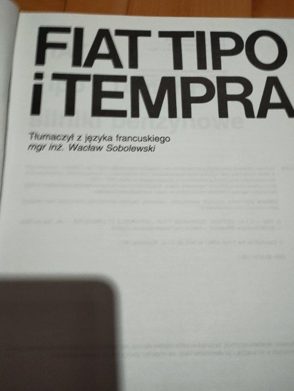 Fiat Tipo i Tempra wkł samochody mechanik poradnik instrukcja książka