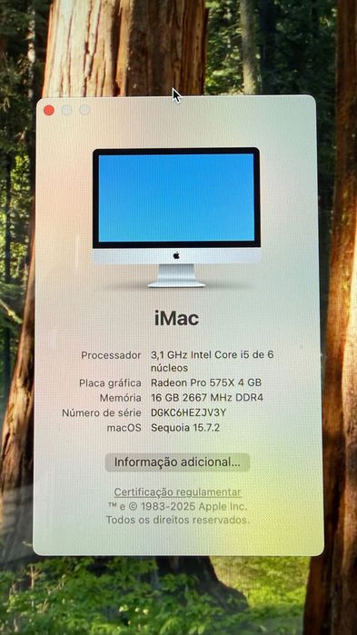 iMac 27" 5K, 3,1GHz i5, 16 GB DDR4, Radeon Pro 4GB, 500GB SSD (2019)