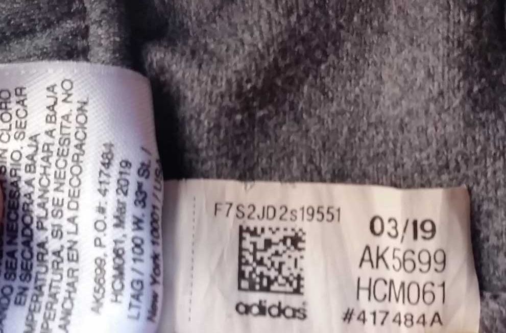 Adidas szare spodnie dresowe, nieużywane