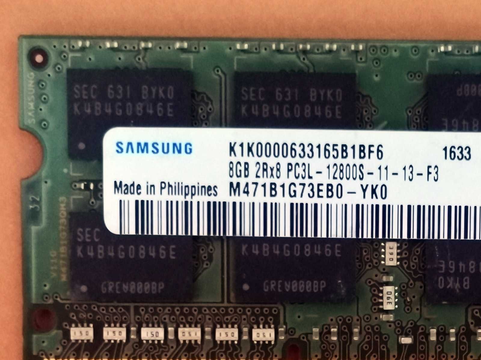 DDR3 8GB Samsung 12800 L