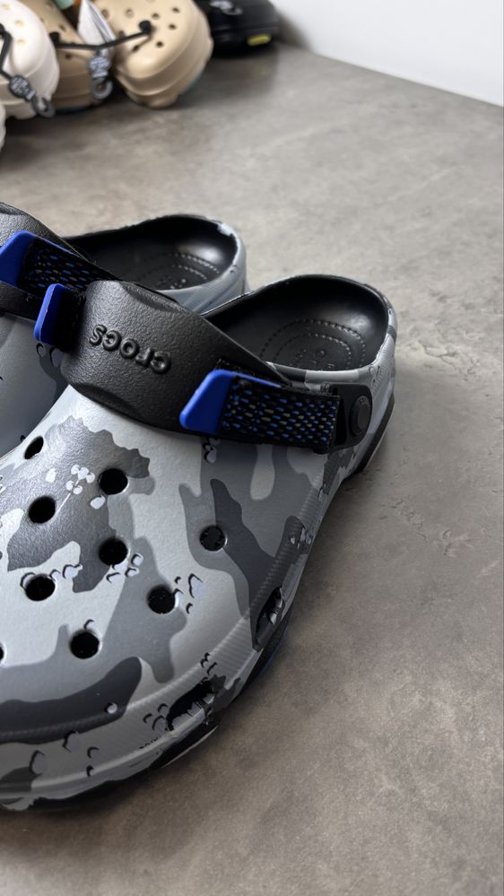 Крокс CROCS classic  all terrain чоловічі сірі піксель камо мужские