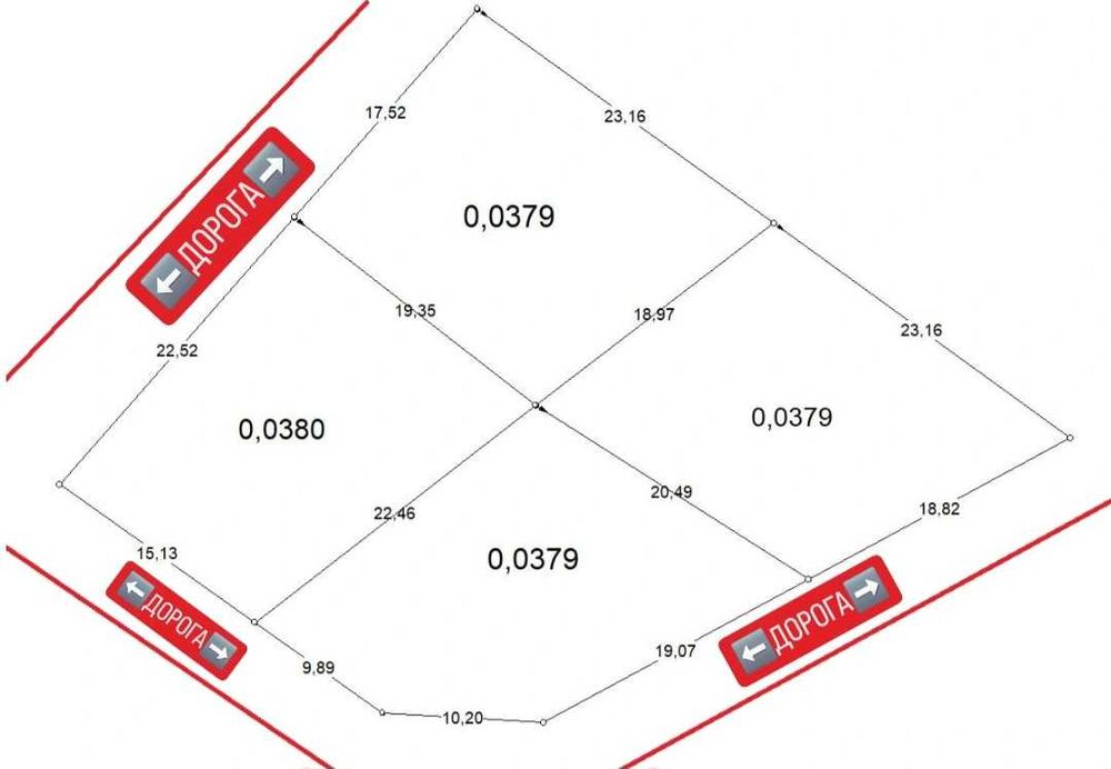 Продам ділянку 3,8 сотки в гарному перспективному місці, світло 28квт.