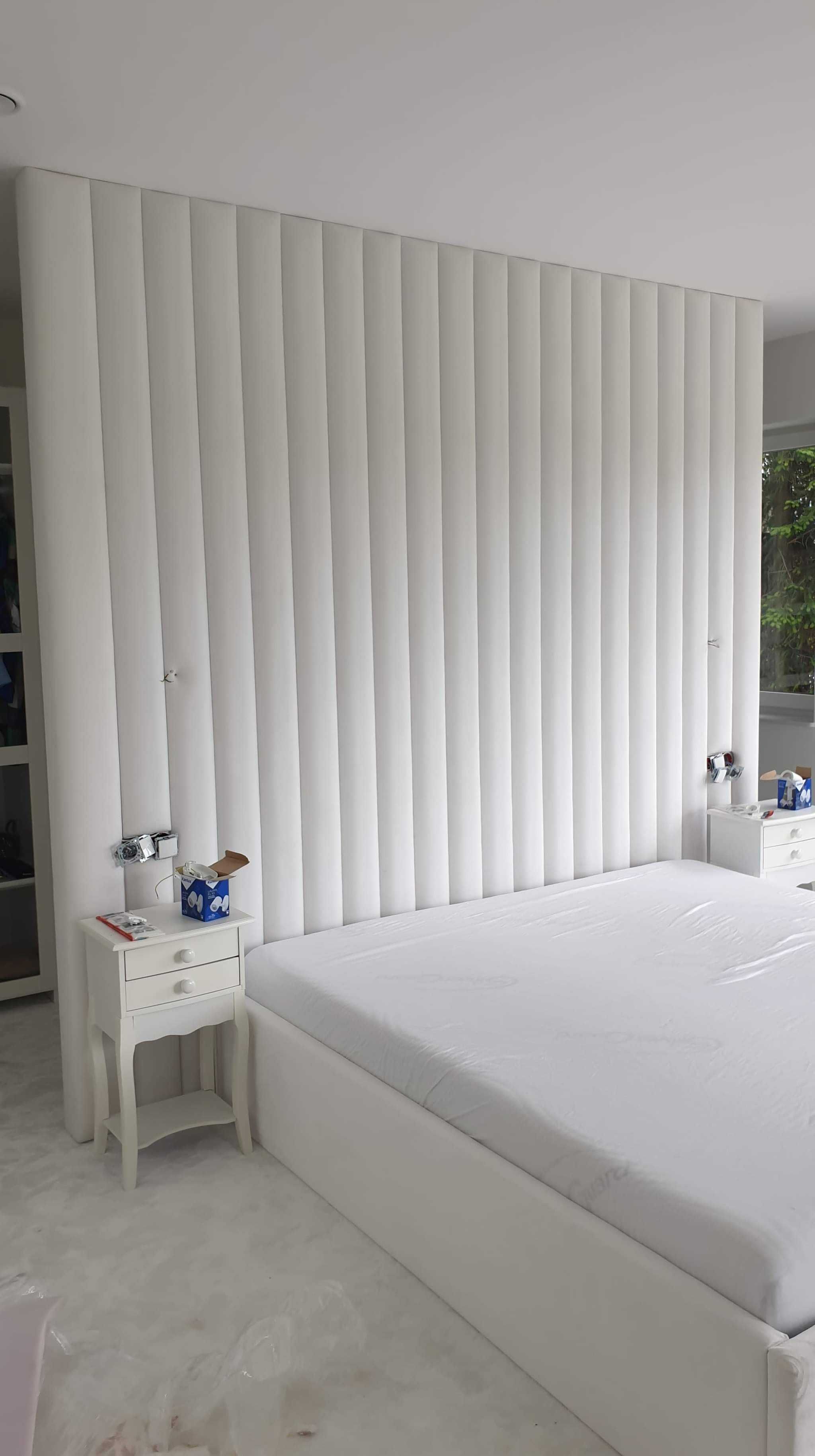 Panele tapicerowane akustyczne wnęki garderoby sypialnie na wymiar
