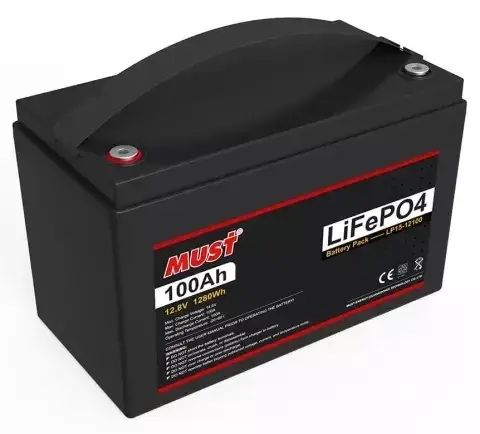 Літієвий акумулятор 100 Аг 12 В MUST LiFePO4 LP1500-12100
