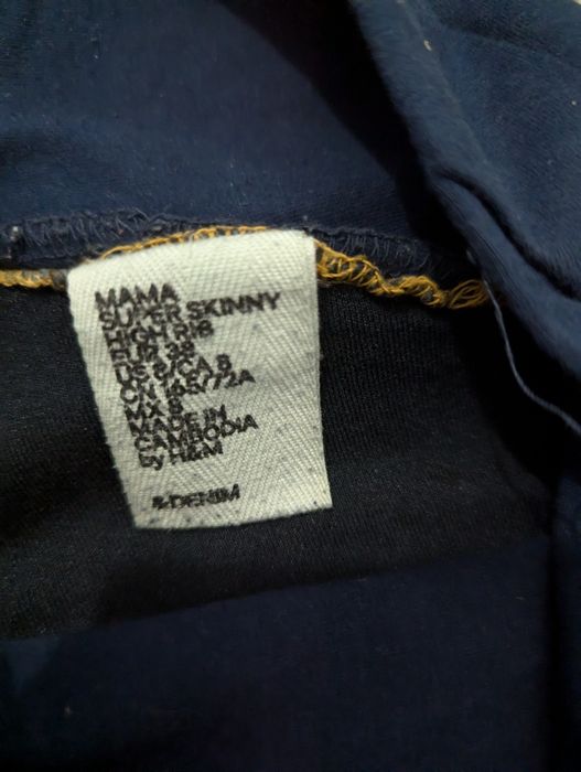 Spodnie jeansy ciążowe h&m 38 2 sztuki