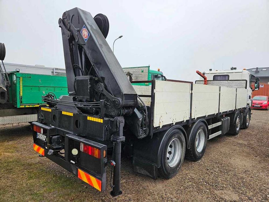 SCANIA G380 8x2 + HDS HMF2450   -  ŁADOWNOŚĆ: 16500 kg   -  730x245 cm