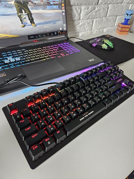 Механическая клавиатура MARVO KG-901 RED свитчи. НОВАЯ