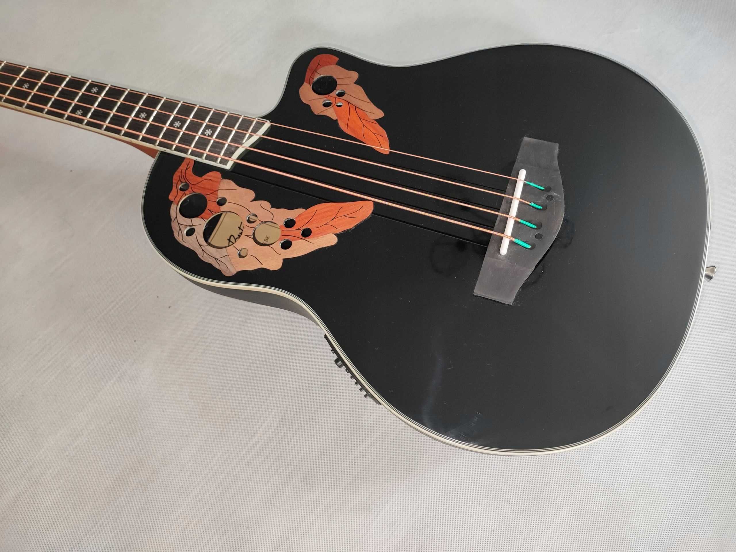 Harley Benton HBO-850 BK BAS gitara basowa elektroakustyczna